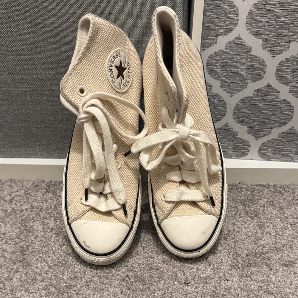 Converse Kids Cream High Top Sneakers